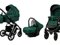 Marlux Verde Carro de bebé 3 piezas 